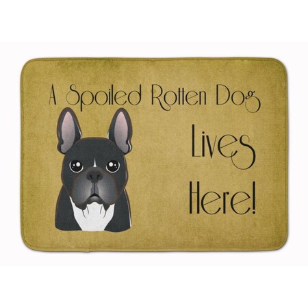 Carolines Treasures French Bulldog Spoiled Dog Lives Here Machine Washable Memory Foam Mat BB1475RUG